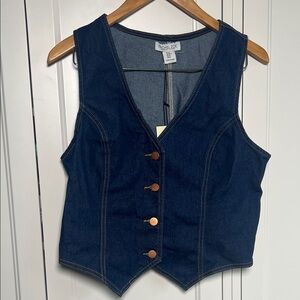 Rachel Zoe Blue Denim Vest
